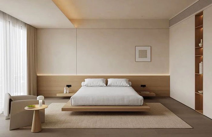 deocr phòng ngủ phong cách tối giản